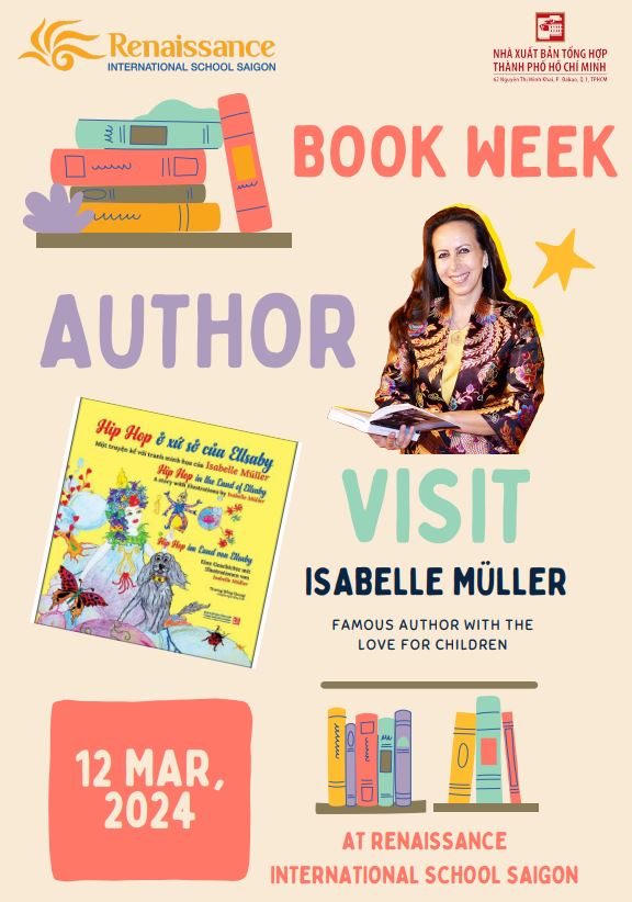 book week, the author visit, the female author and her books