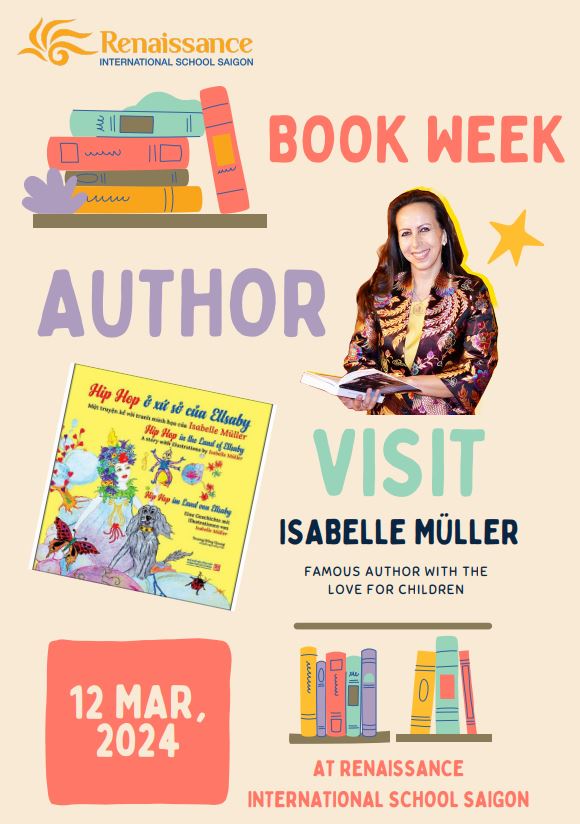 book week, the author visit, the female author and her books